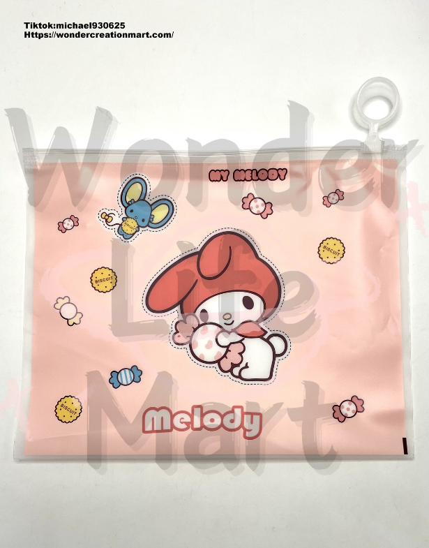 Sanri Cartoon Characters Series Zipper Bag,Random Mix,16mm by 21mm (Optional Color)