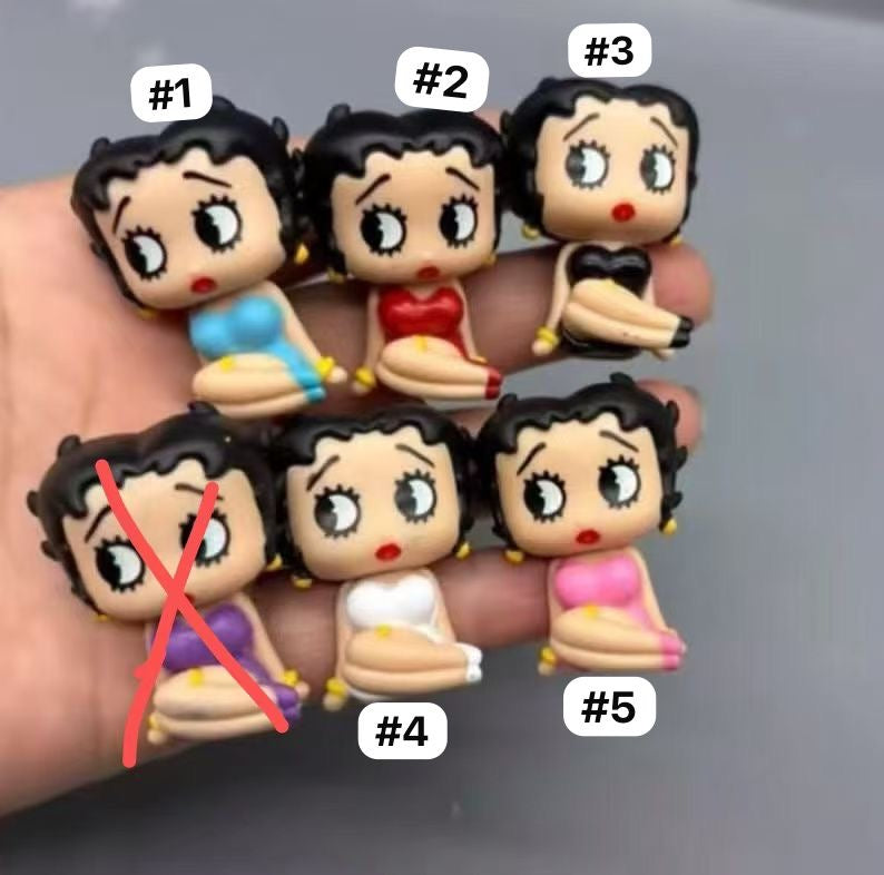 diy pen topper Betty boop figure character doll