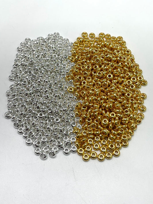 Metal alloy DIY gasket String of beads Hand bracelet Spacers Circular barrier sheet 5mm 6mm