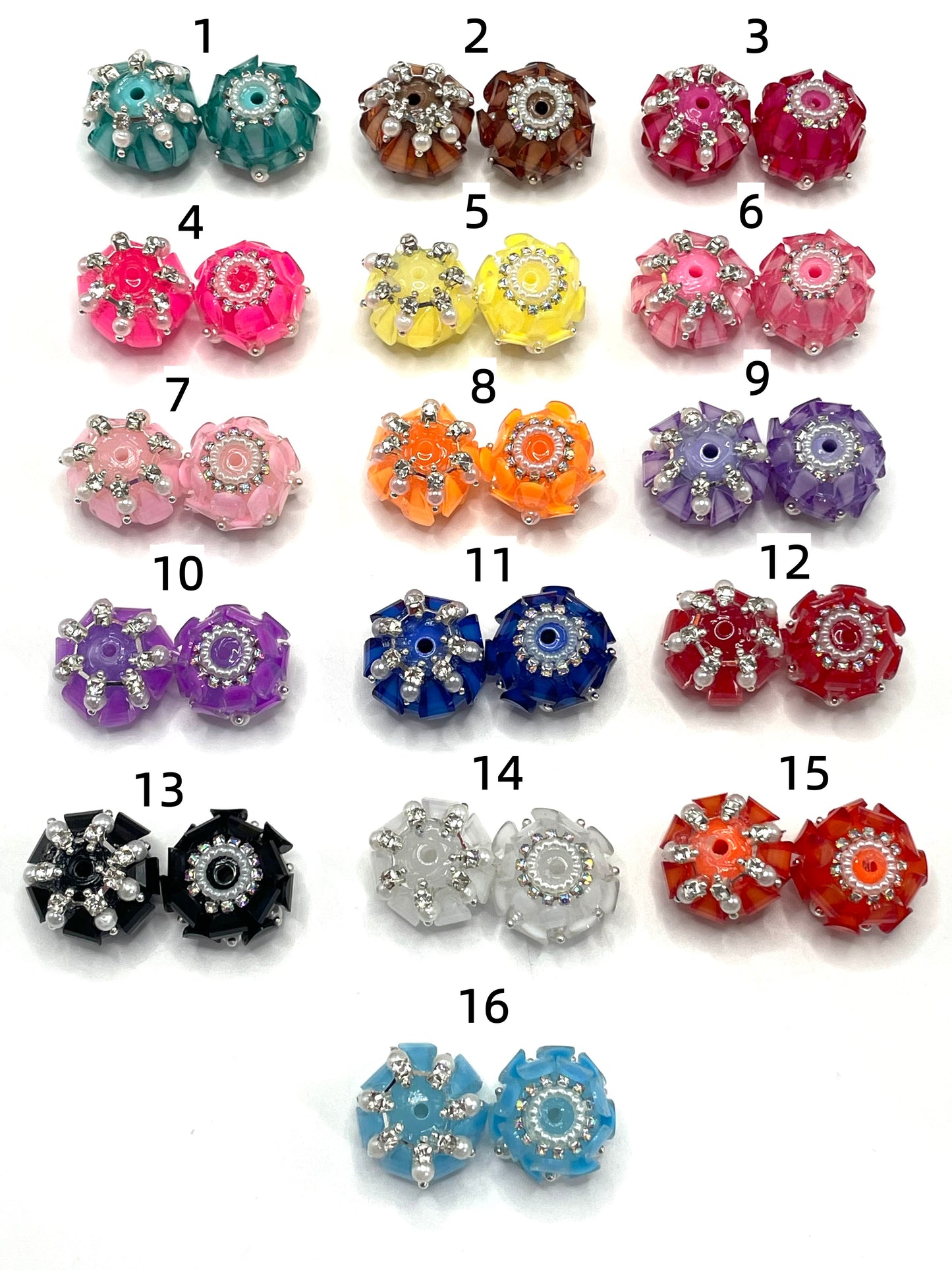 Fancy Beads Scale Mermaid Pearl Fish scale beads Pearl chain pendant Pearl ring Translucent acrylic beads 20mm Random Mix