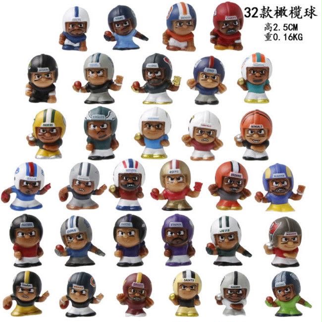 pen topper figure baseball football team doll without hole
