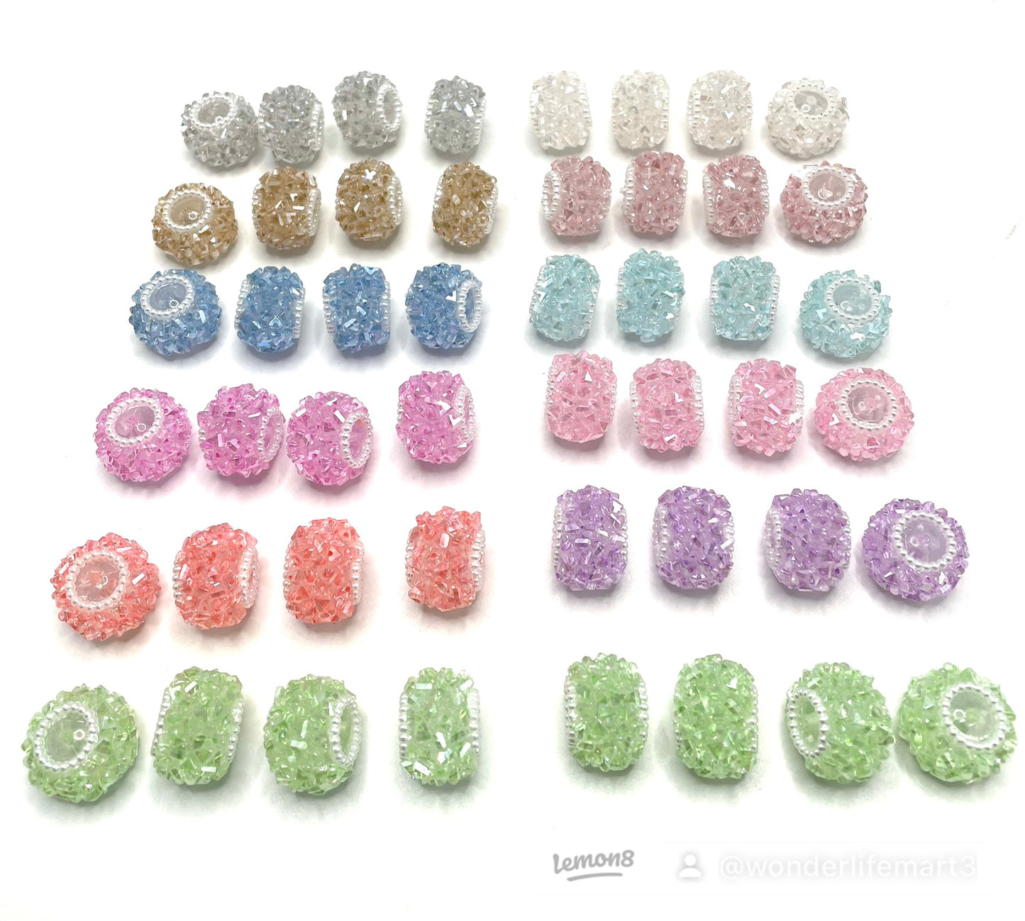 Fancy acrylic crystal beads