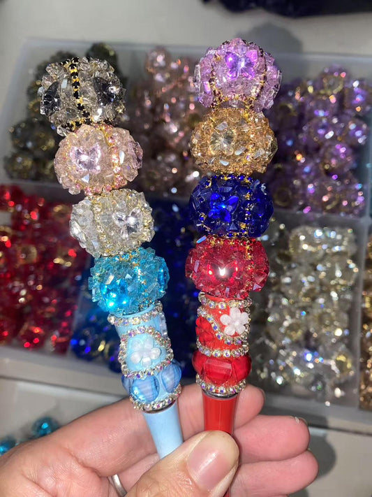 fancy bead fancy crystal nornament with butterfly and rhineston chain