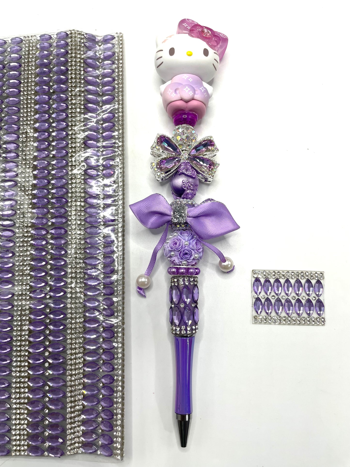 Pen wrape DIY Bling Bling Wraps with Clear Rhinestone Chain Crystals for Pen,78 Small Pieces in 1 Sheet, Please Read the Description