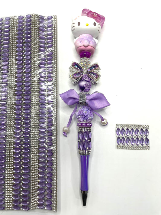 Pen wrape DIY Bling Bling Wraps with Clear Rhinestone Chain Crystals for Pen,78 Small Pieces in 1 Sheet, Please Read the Description