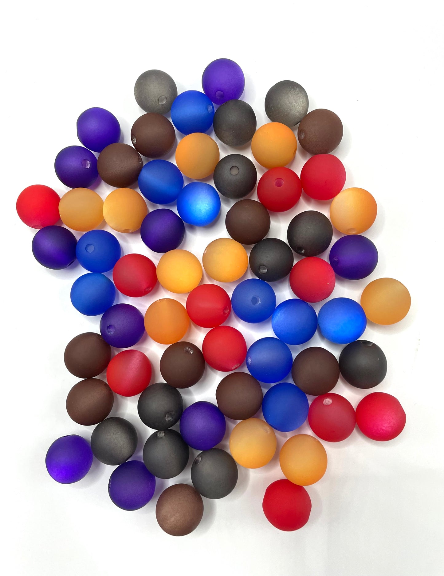 acrylic bead matte cat eye colorful ,random mix ,16mm