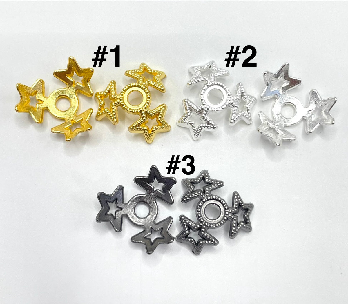 star bead cap metal matierial