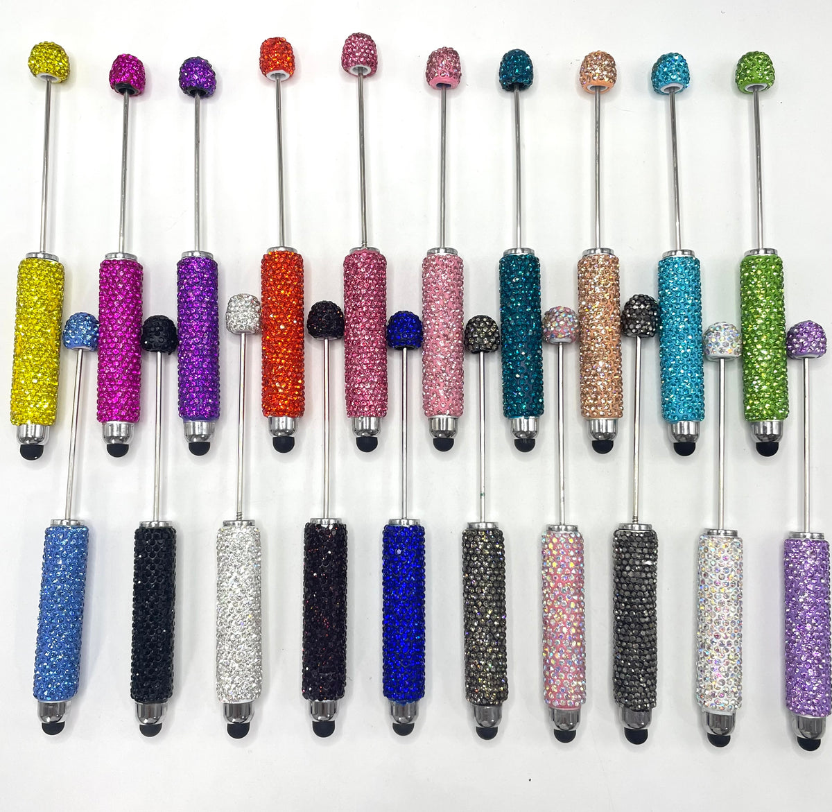 clay pen Clay and rhinestones Ballpoint pen stylus Point pen Random Mix （writable）