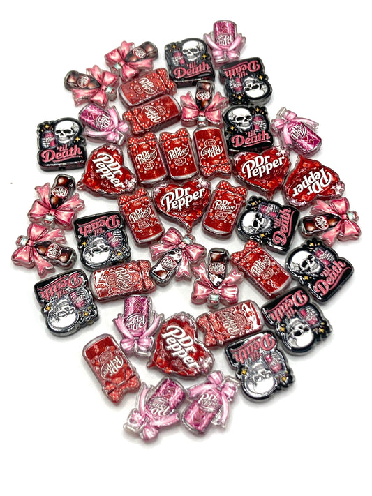 Acrylic sheet Coke soda beads Coke soda beads bow Random Mix 25mm