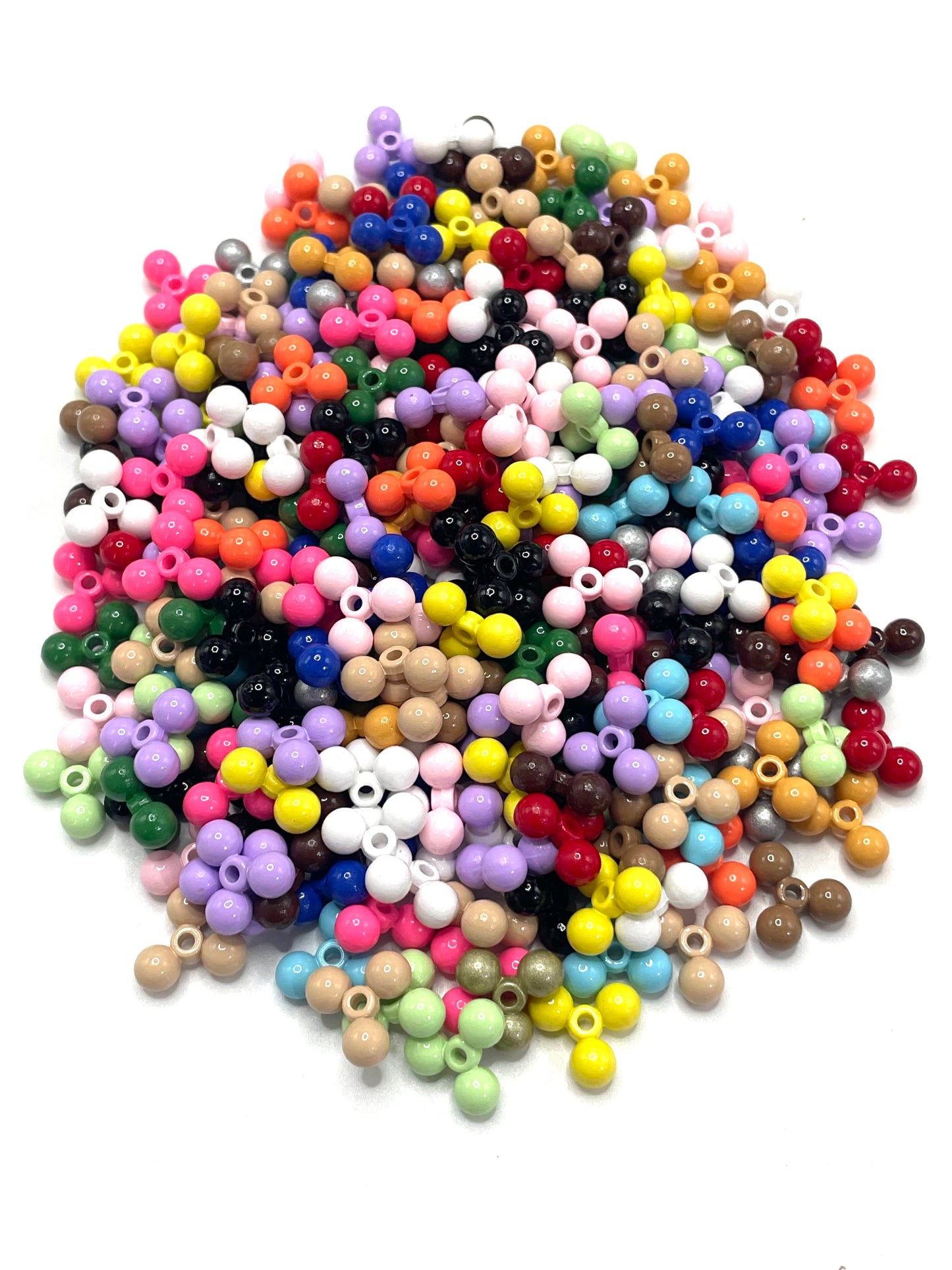 Acrylic Pearl spacers Neon uv Matte Various styles Bubble spacers 13mm