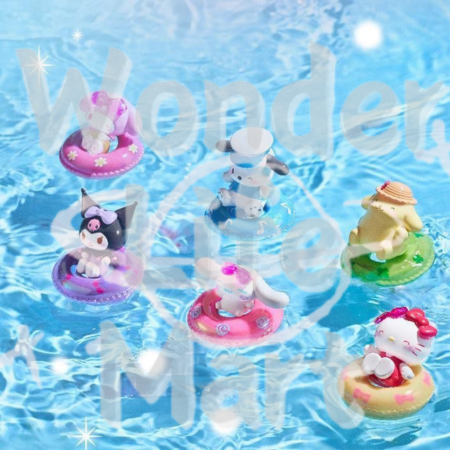 Sanri Series swim ring Cute cartoon character blind box blind bag Random Mix