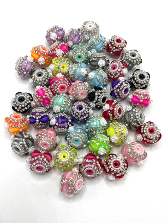 Fancy Beads Pumpkin beads Chain Flower Pearl gasket Acrylic beads Random Mix