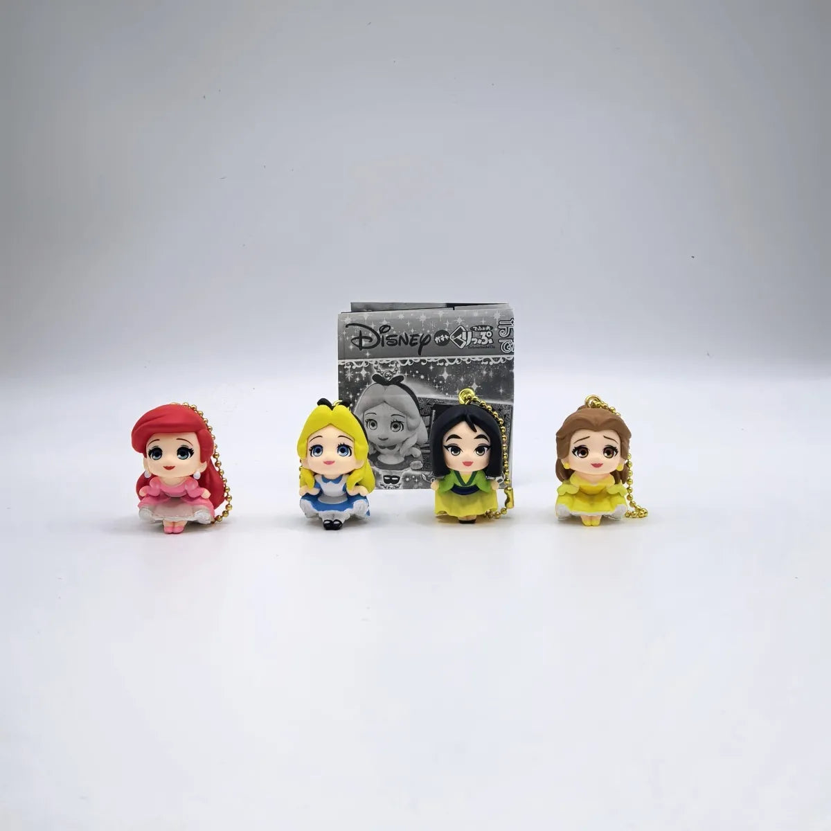 Pen Toppers TOMY Princess figurine pendant Alice / Mermaid / Mulan / Belle - Japanese version anime cartoon