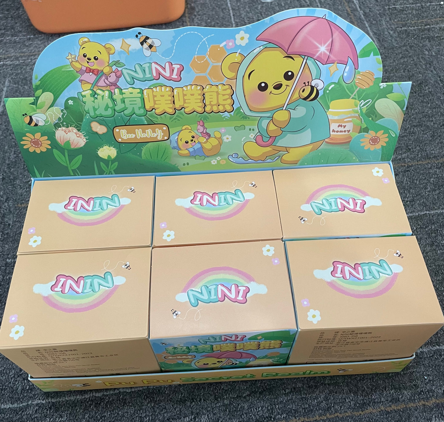 solid color Nini secret realm pen topper blind box Winnie pooh figure character topper