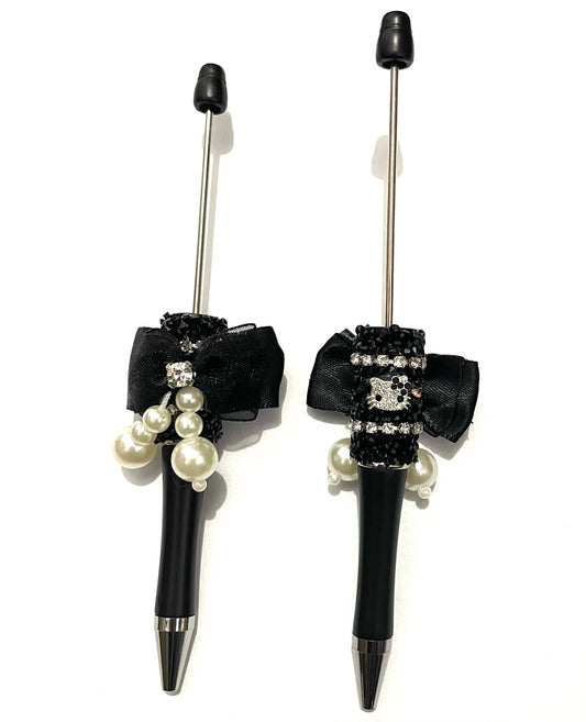 diy pen fancy pens ornament with pearl and rhinestone chain HK hello kt