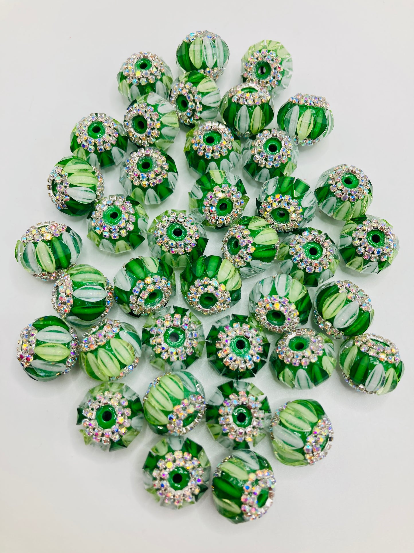 Acrylic beads Pumpkin beads Glued-color pumpkin beads Chain