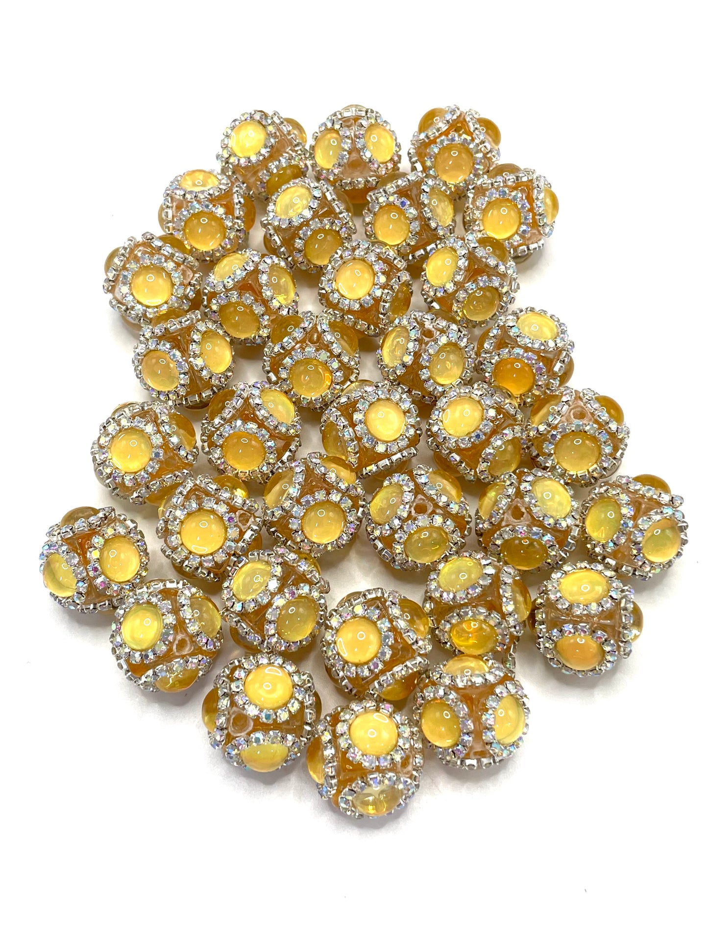 Cat's eye Bubble Acrylic chain beads Translucent acrylic cat eye beads 18mm Random Mix