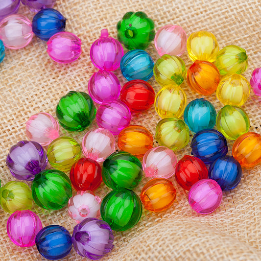Acrylic pumpkin beads Filled bead Sweet bead Double acrylic pumpkin beads Random Mix