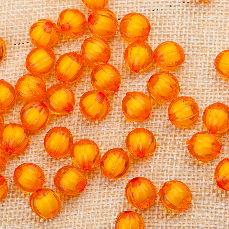 Acrylic pumpkin beads Filled bead Sweet bead Double acrylic pumpkin beads Random Mix