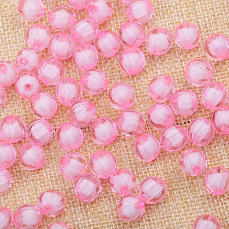 Acrylic pumpkin beads Filled bead Sweet bead Double acrylic pumpkin beads Random Mix