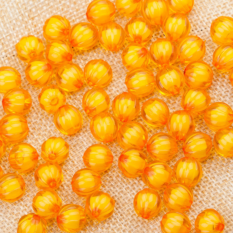 Acrylic pumpkin beads Filled bead Sweet bead Double acrylic pumpkin beads Random Mix