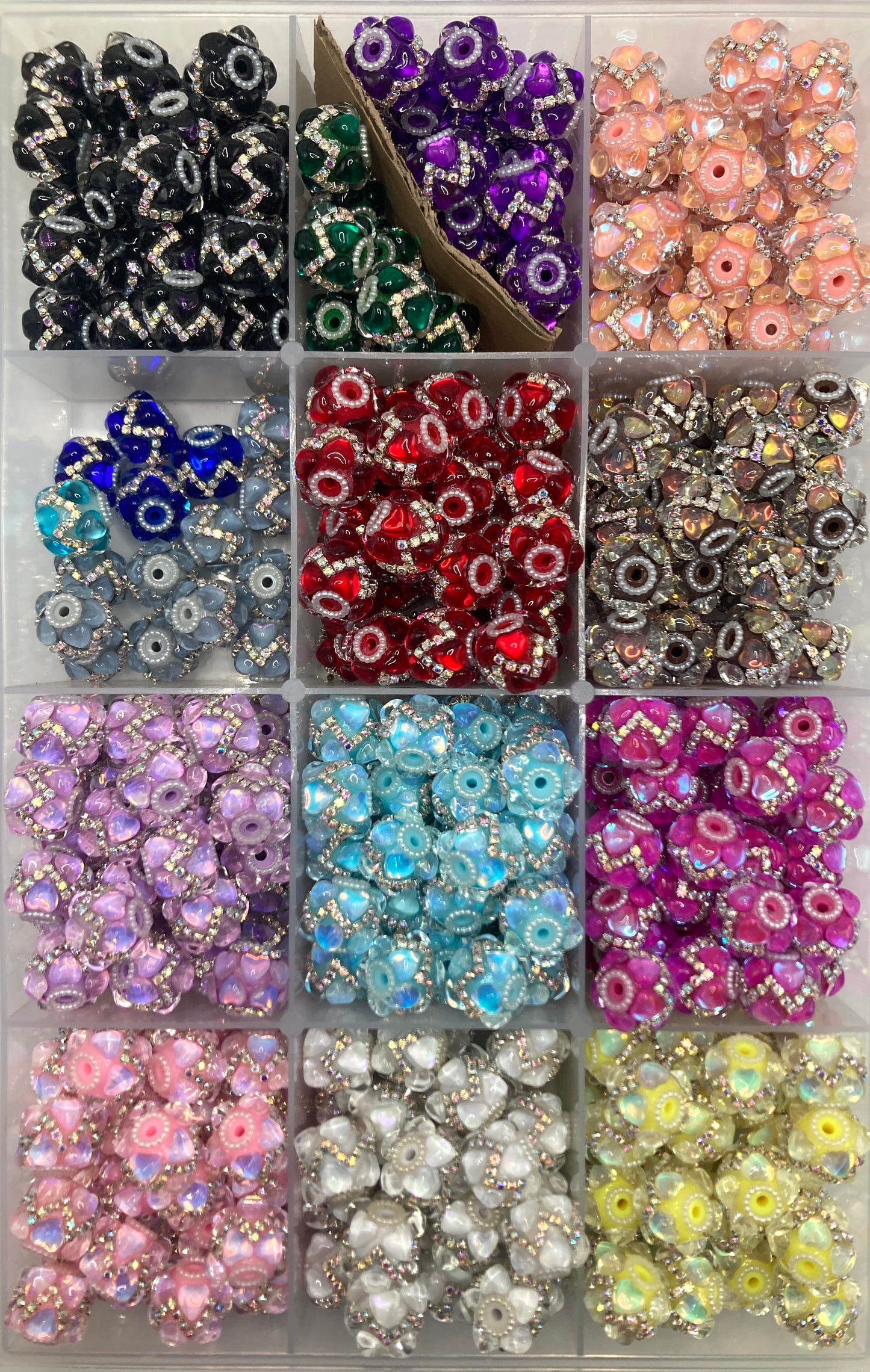 Acrylic beads Chain beads Heart-shaped beads Random Mix