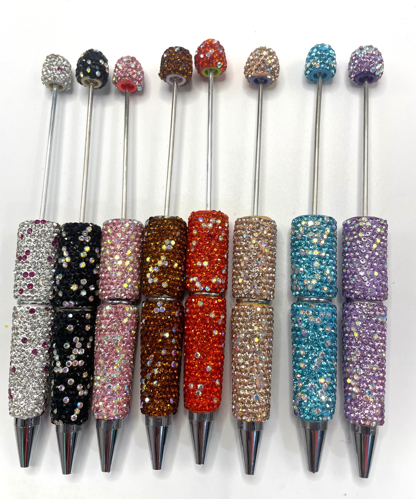 AB color clay rhineston pens diy pens Diy Rhinestone beadable pen Rhinestone pen Bling pen solid color Random MiX