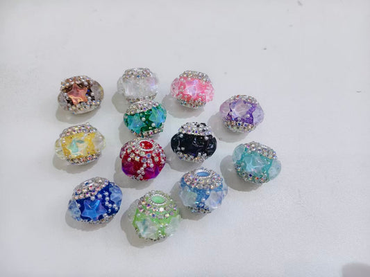 star bead with pearl and chain fancy beads