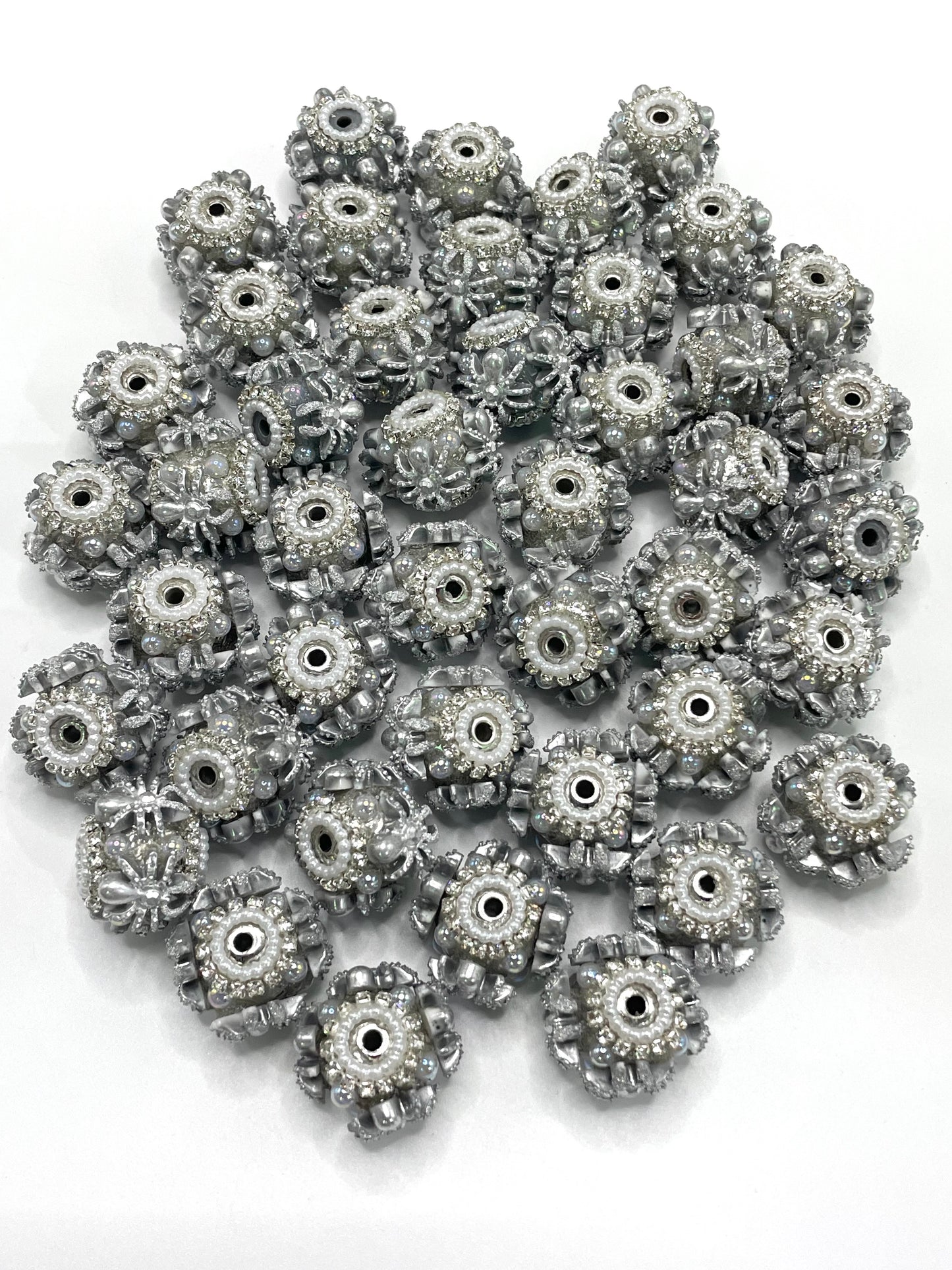 Fancy Beads Halloween Series Spider Beads Pearl gasket spacer Acrylic beads 18mm Random Mix