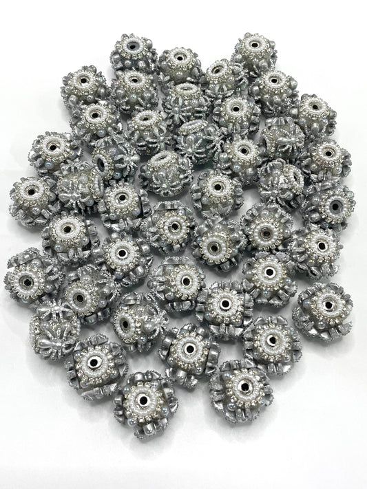 Fancy Beads Halloween Series Spider Beads Pearl gasket spacer Acrylic beads 18mm Random Mix