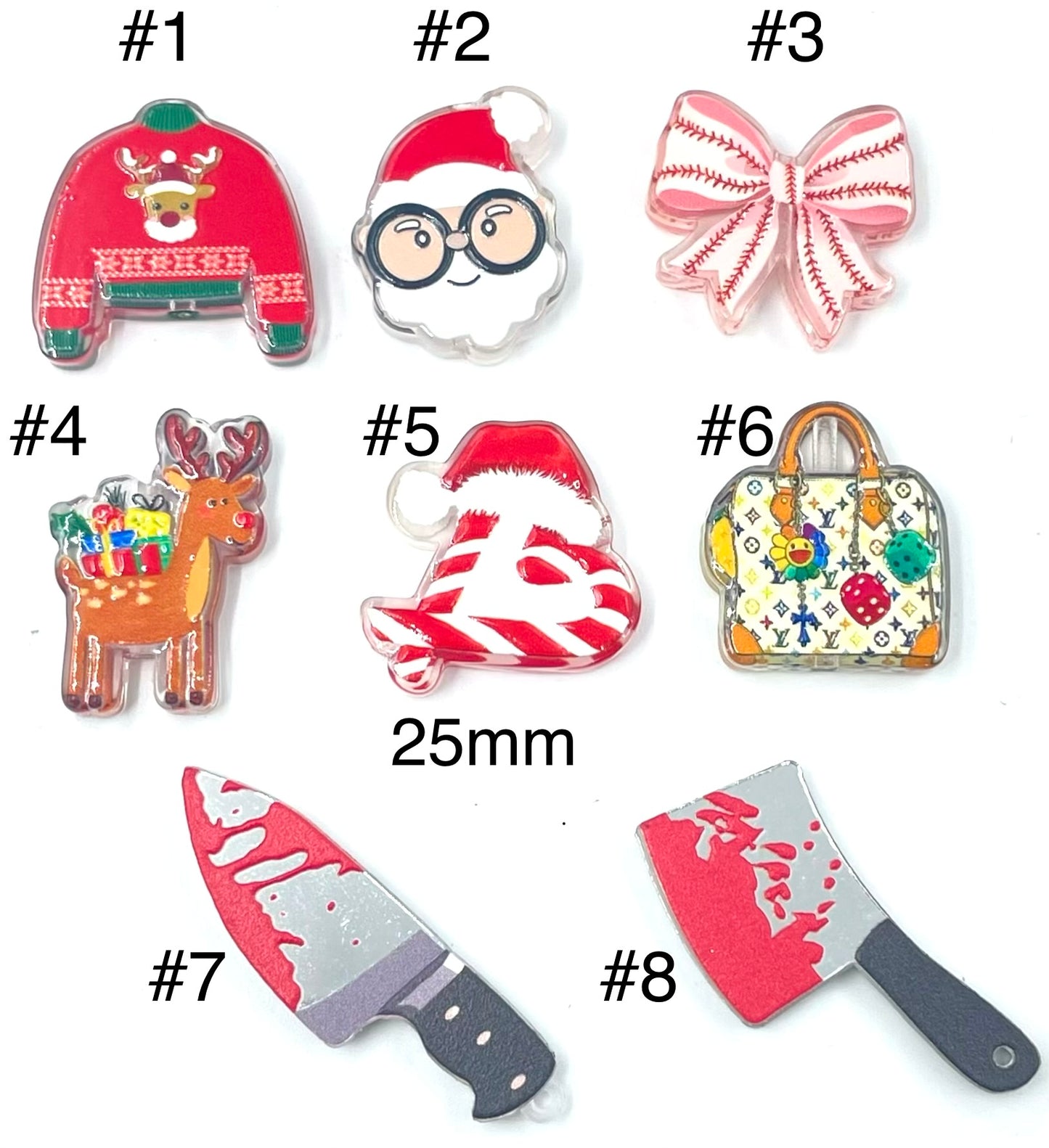 Halloween Series Christmas Series Acrylic sheet DIY pendants, accessories Santa Claus