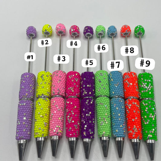 AB rhinestone pen neon pen with ab rhinestone diy pen