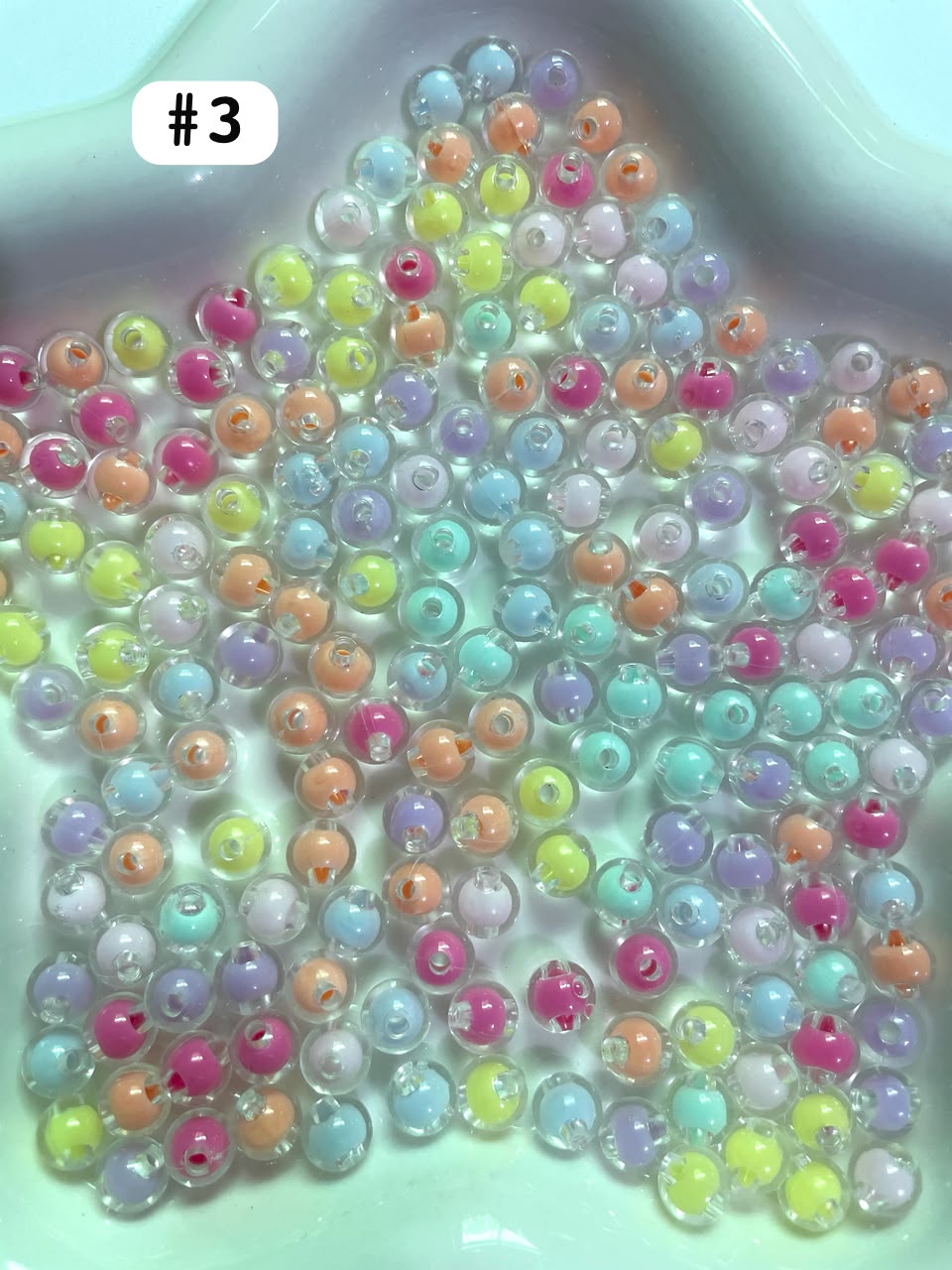 Acrylic beads Various styles and types of beads 7mm-10mm