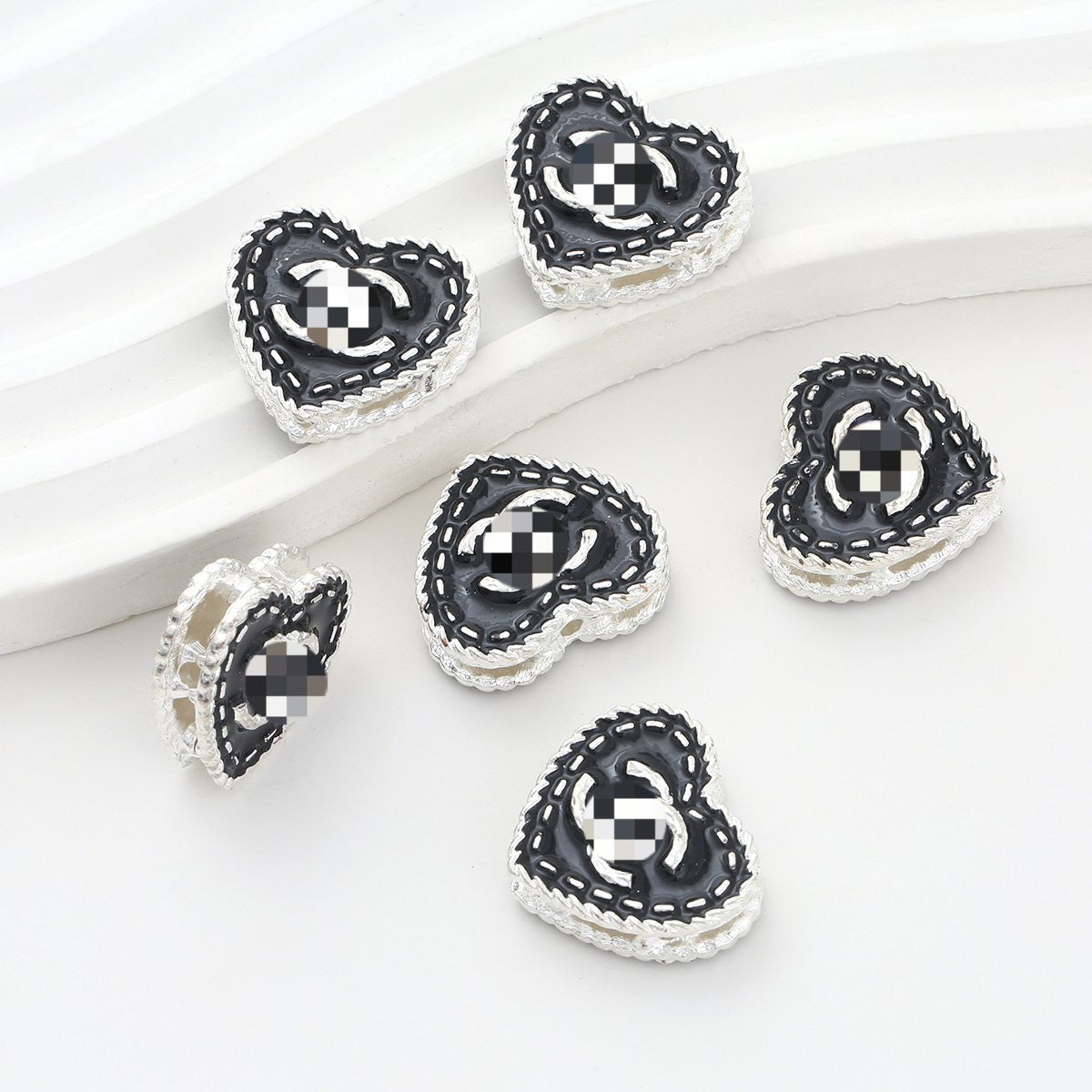 DIY beaded beadable design beads CC beads metallic CC fancy beads