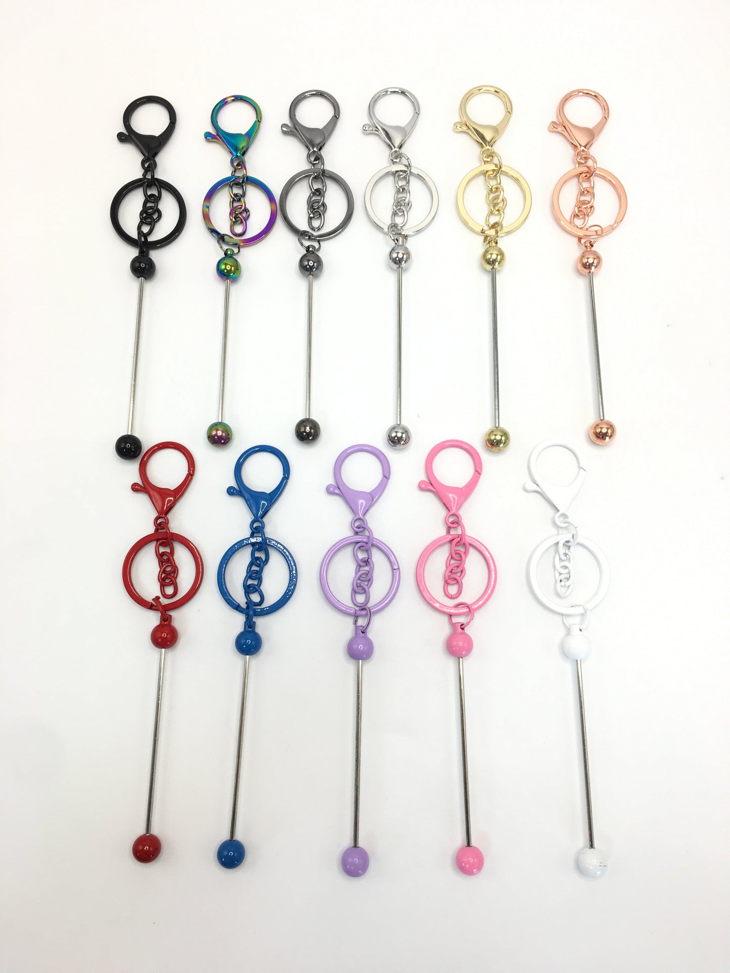 Metal Glossy Keychain in Solid Colors