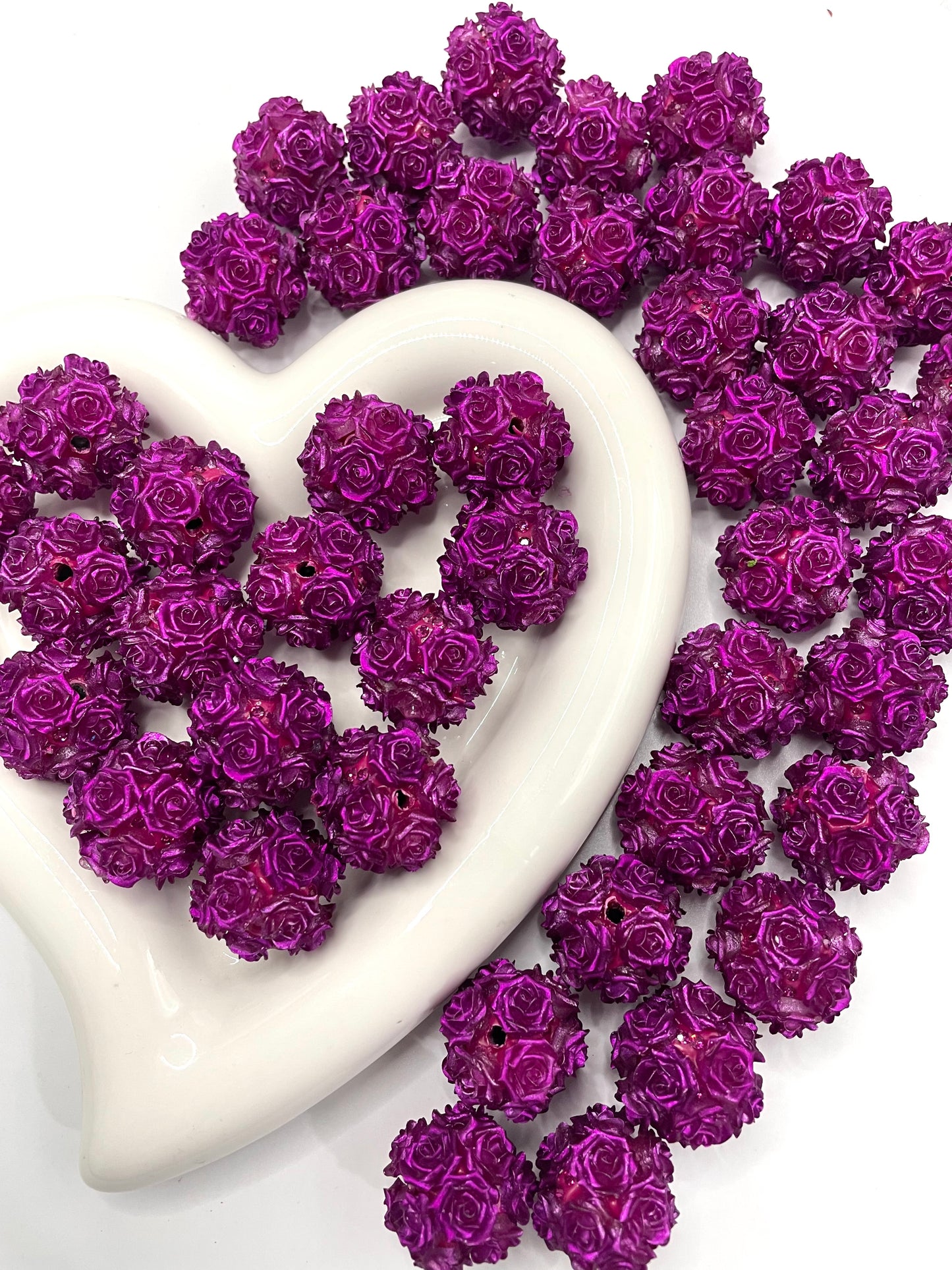 DIY rose flower beadable beaded beads flower beads festival Christmas vibes color winter autumn color ,random mix