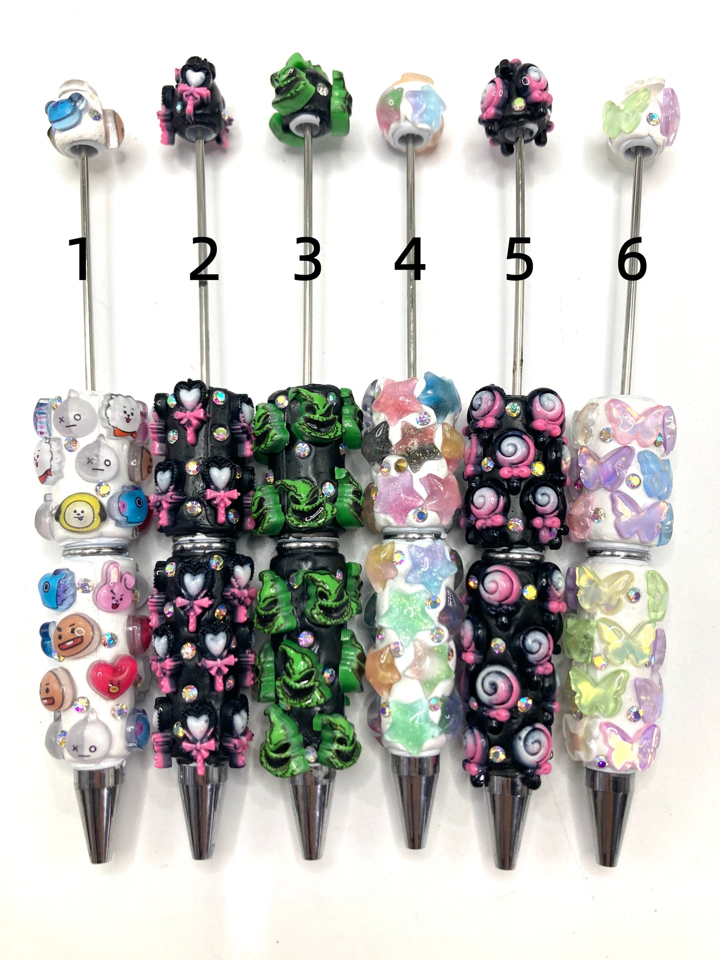 Clay DIY Bead Pencil Cartoon pen Anime characters Stars and moons Bows and lollipops Random Mix