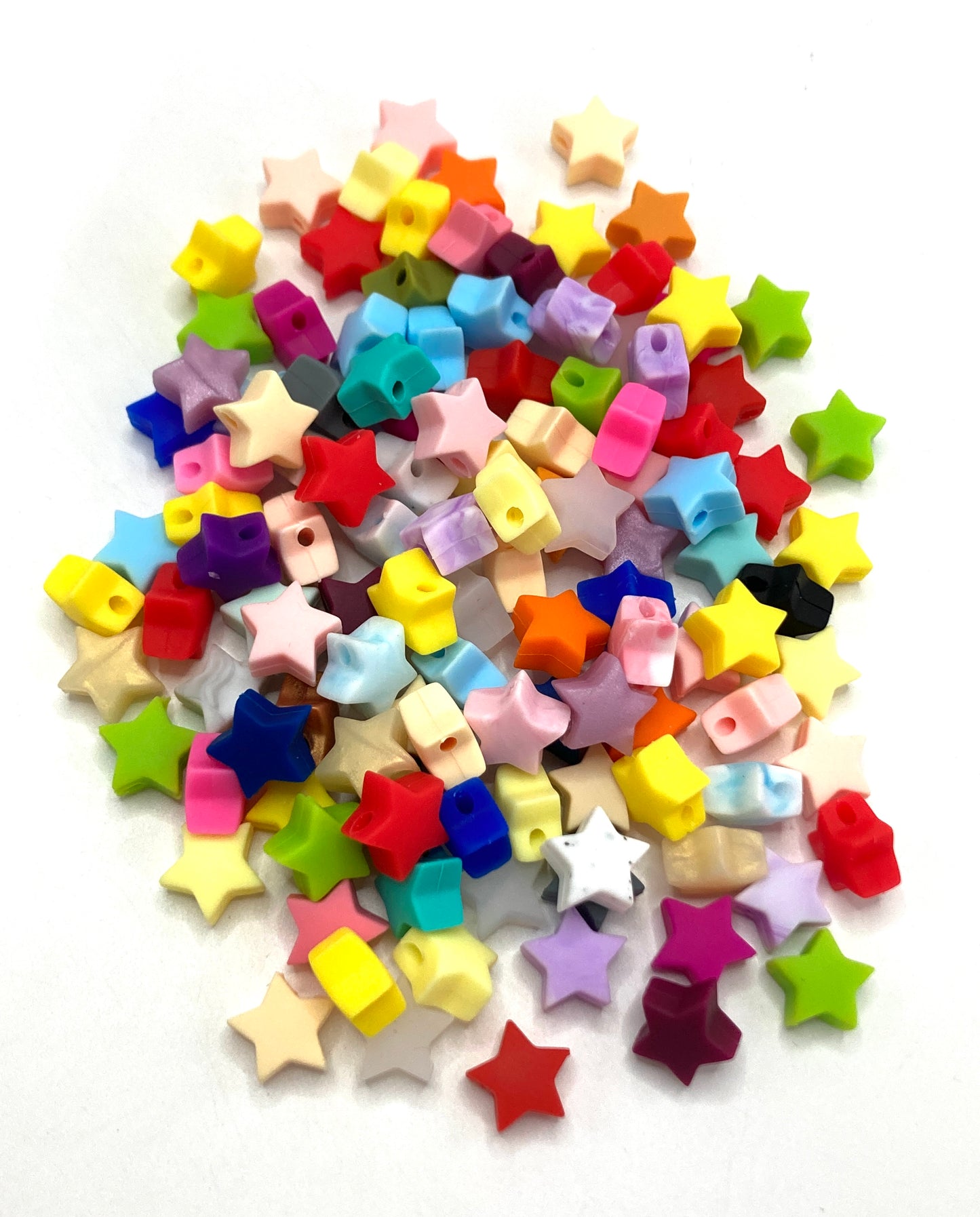Silicone beads Star beads Heart Beaded patch beads 16mm-14mm