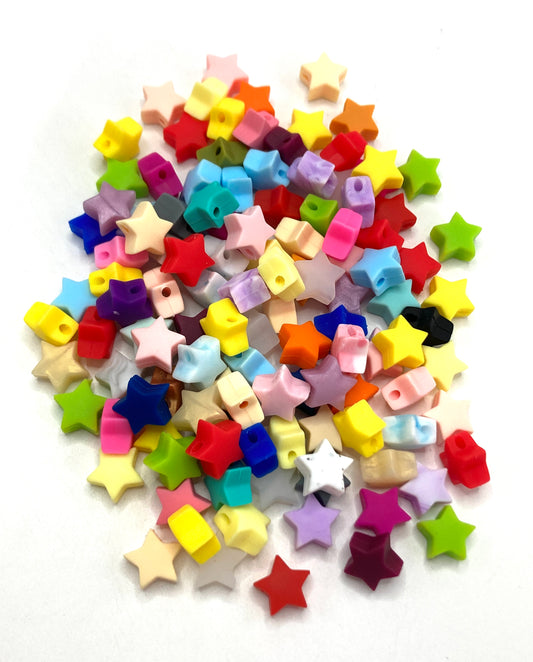 Silicone beads Star beads Heart Beaded patch beads 16mm-14mm