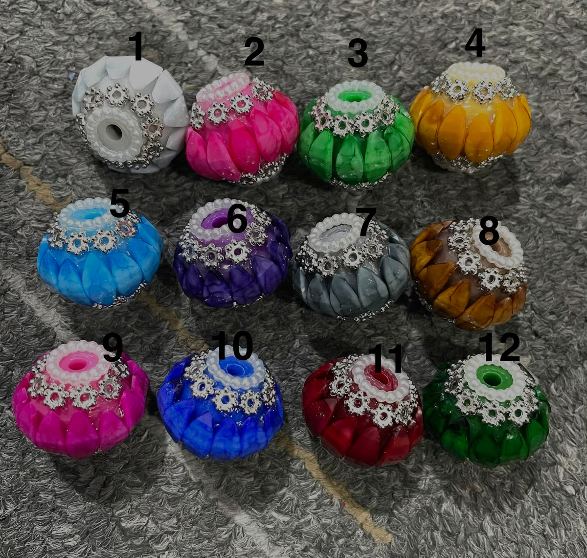 diy beaded beadable beady fancy horse eyes lantern beads ornarments with metal flower and pearl ,random mix