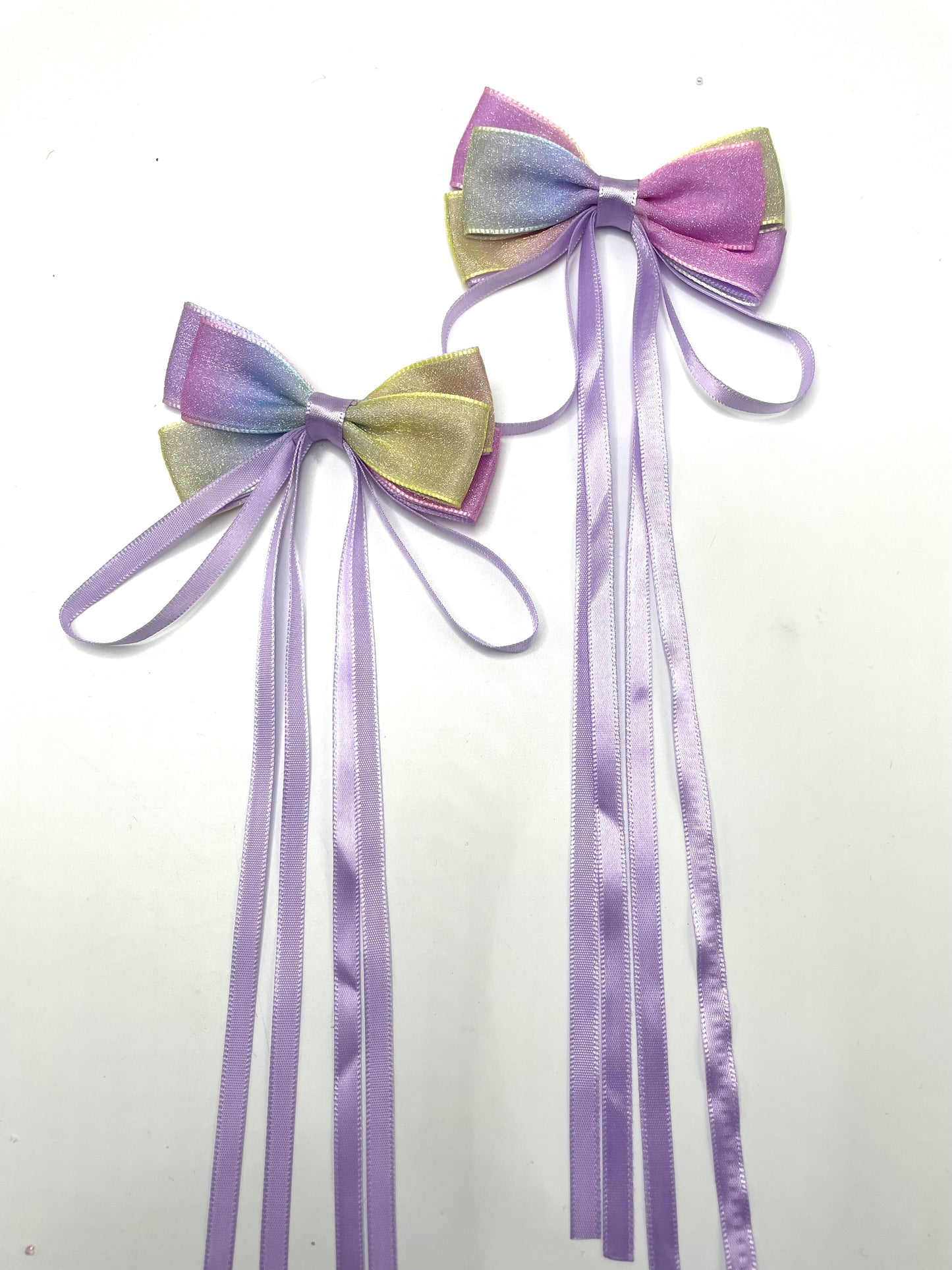 Textile bow accessories material for diy beads for any diy rainbow color