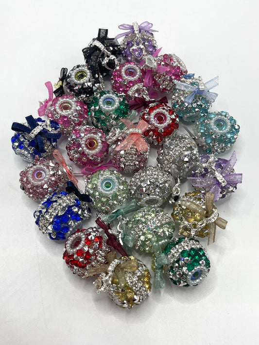 Fancy Belt bow pendant Rhinestone Heart charm pendant Chain Pearl gasket Random Mix