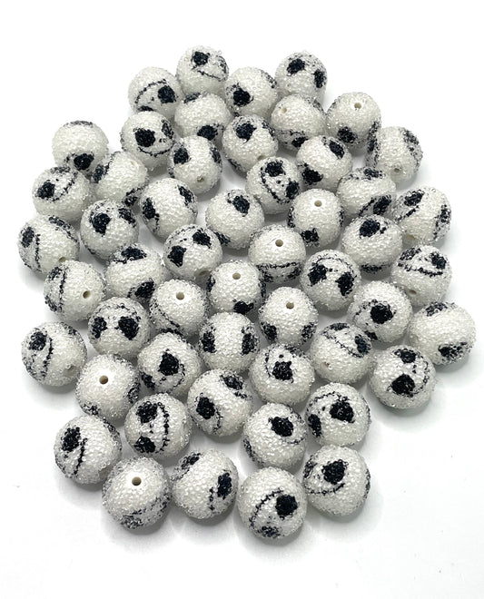 All Saints' Day Acrylic beads Ghost Bubble beads 17mm Random Mix