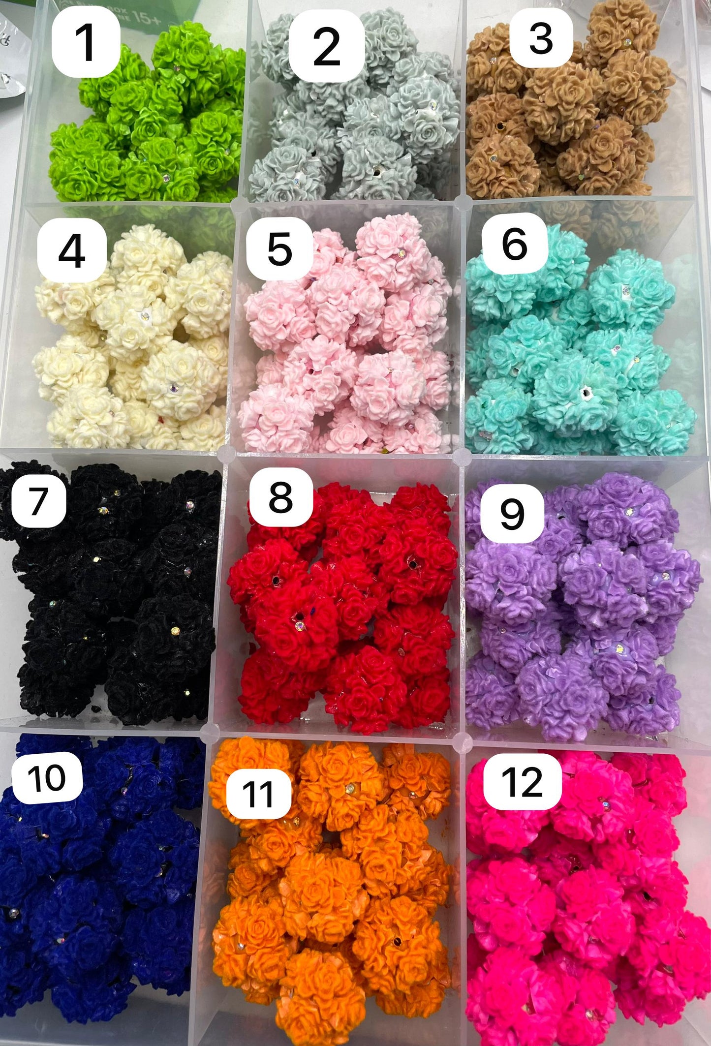 fancy fuzzy flocked soft rose flower random mix colored