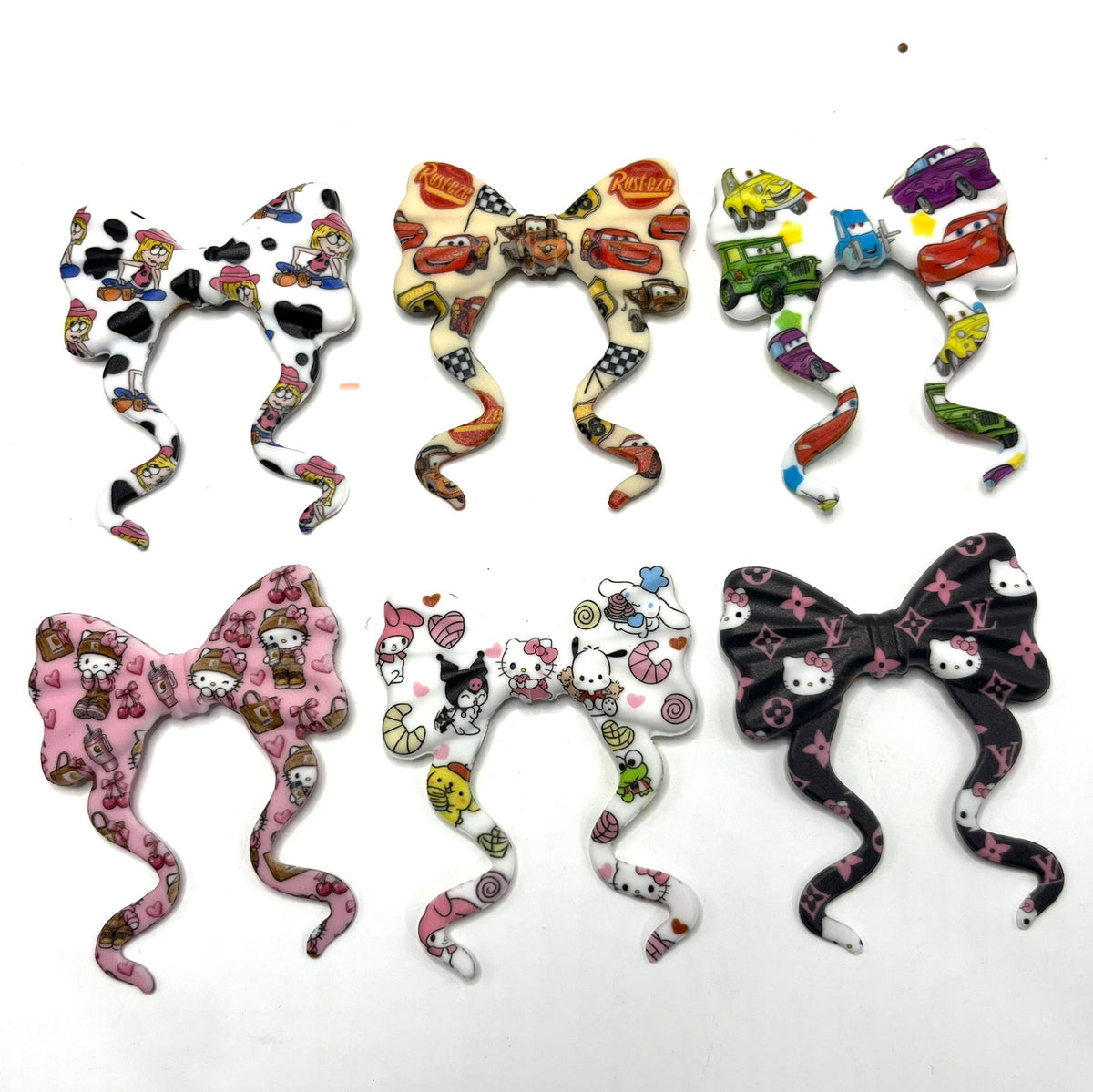 beaded beadable silicone big bow beads big silicone bow focal colored Pattern watermark bow Silicone bow