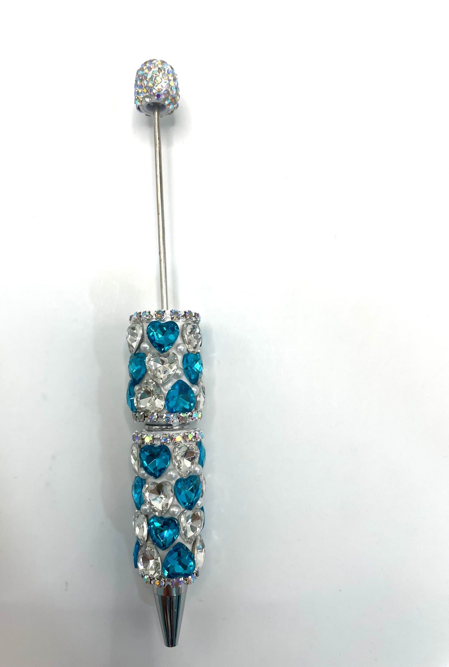 fancy pen fancy crystal heart clay base rhinestone pen mix color