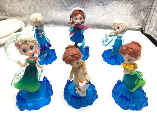 Pen Toppers Princess Elsa Magic Girl Keychain pendant Desk decoration items