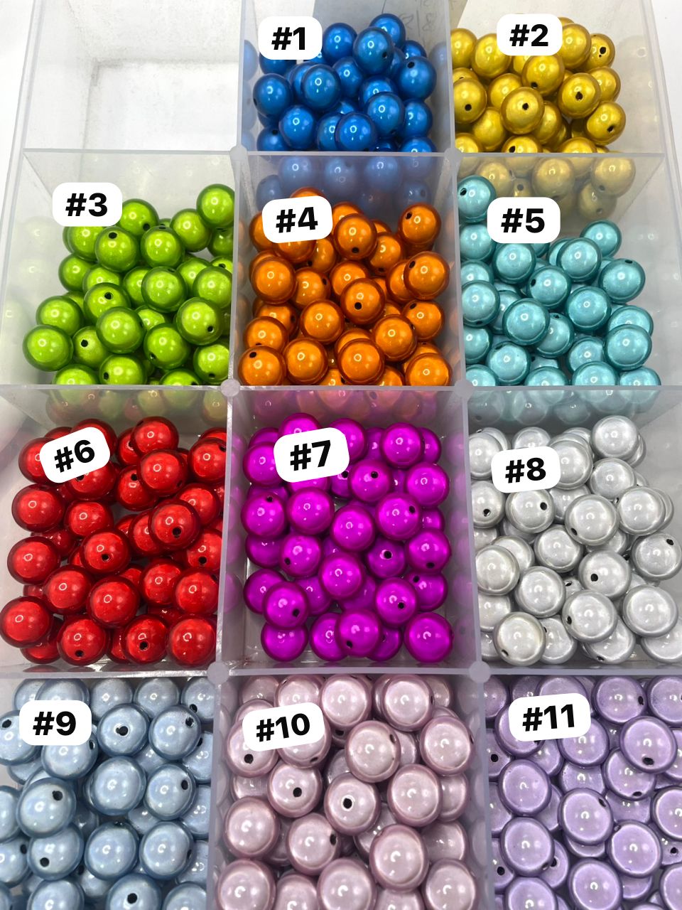 Diy acrylic beads Laser Reflective finished on surface 16mm lightbulb beads ,colored ,random mix