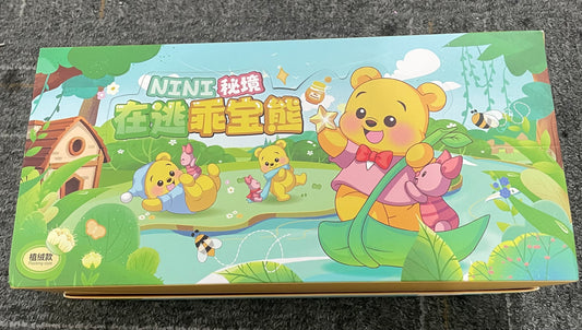 Fuzzy flocked Nini secret realm pen topper blind box Winnie pooh figure character topper