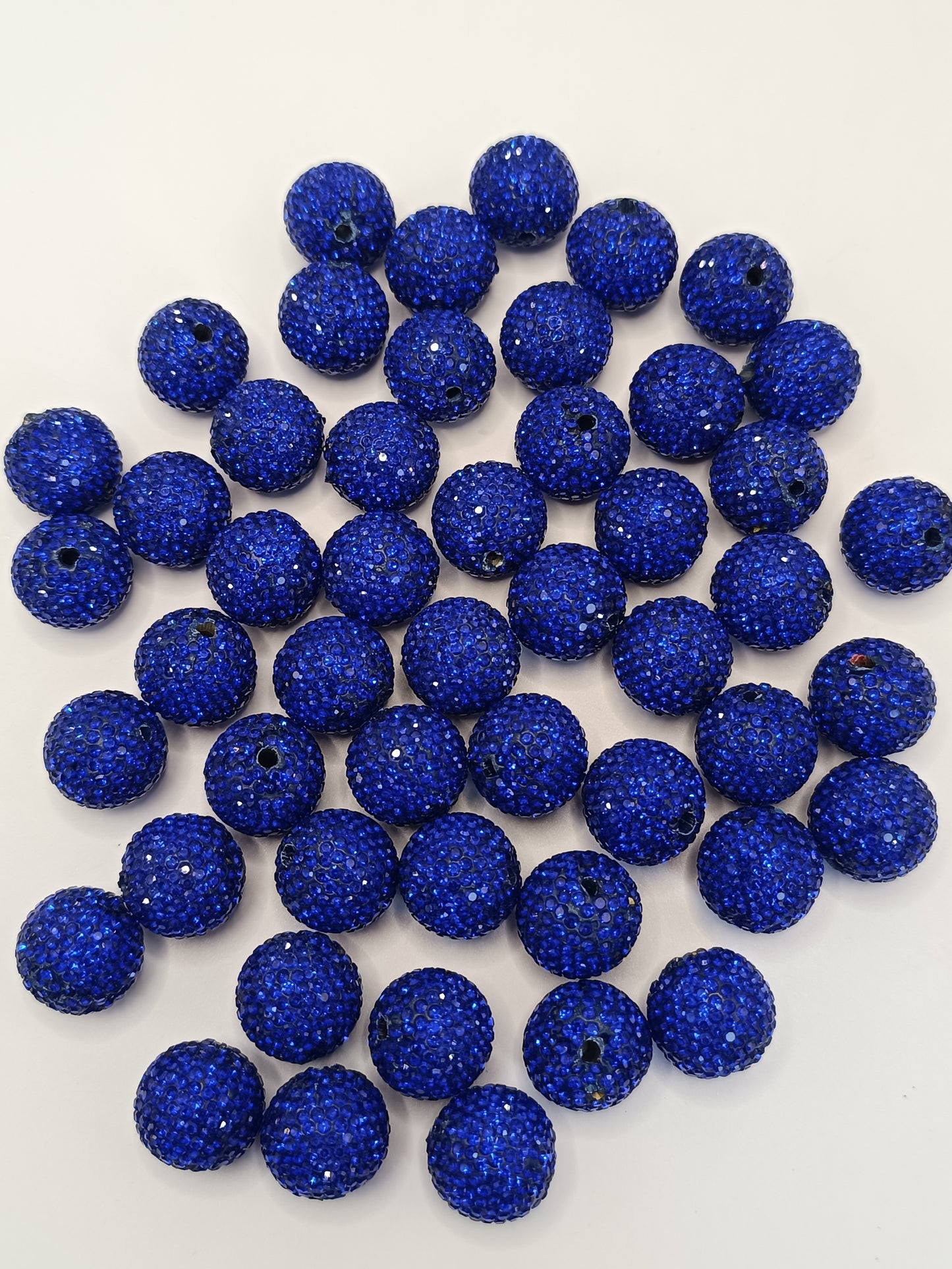 Clay Beads Colorful  with Diversely Rhinestones,20mm